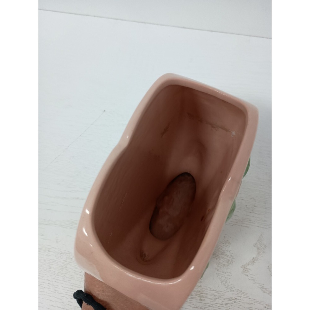 VTG Hull USA Pottery Pink Ceramic Dogwood Blossom Heart Vase Mid Century Modern - Picture 8 of 12